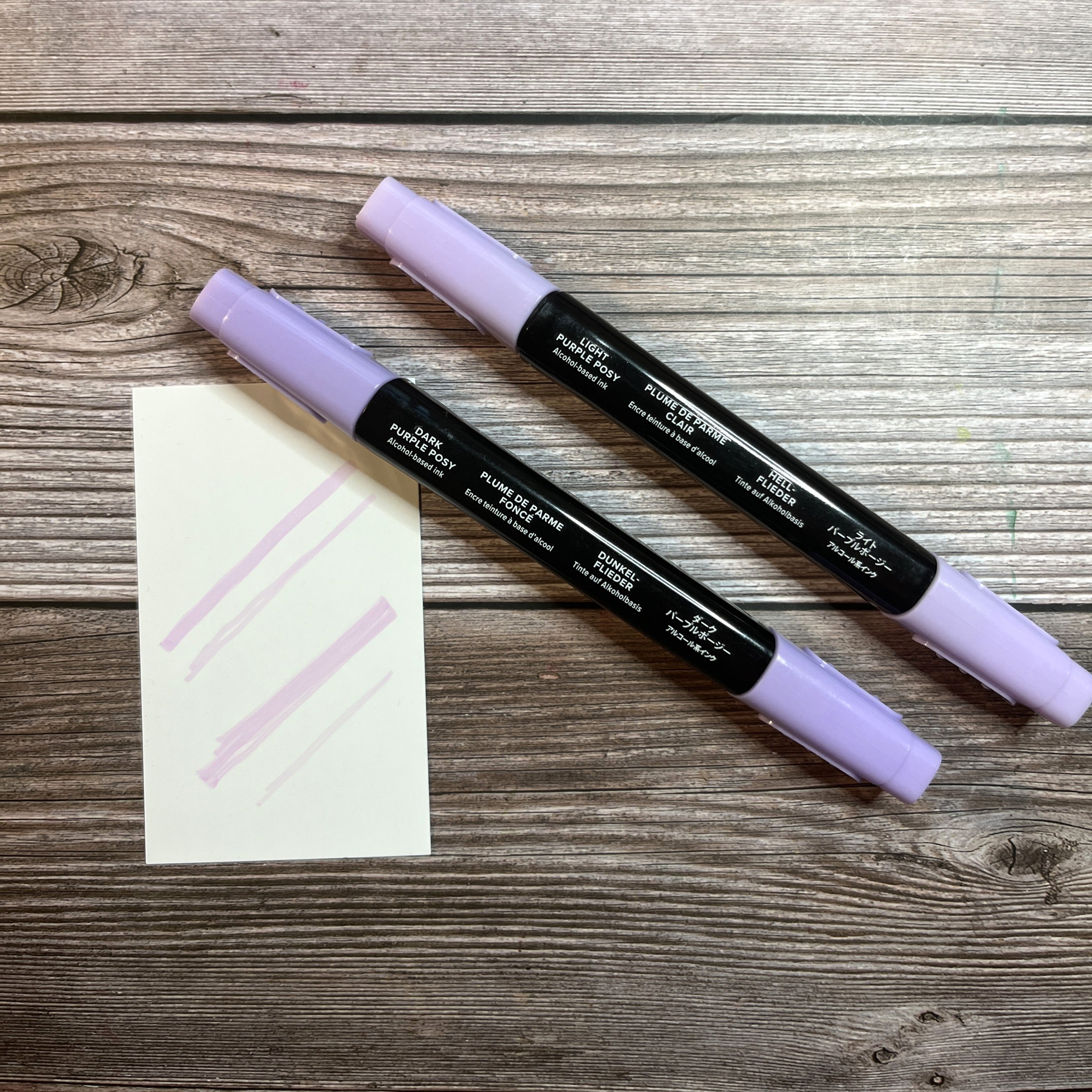 Purple Posey Stampin Blends