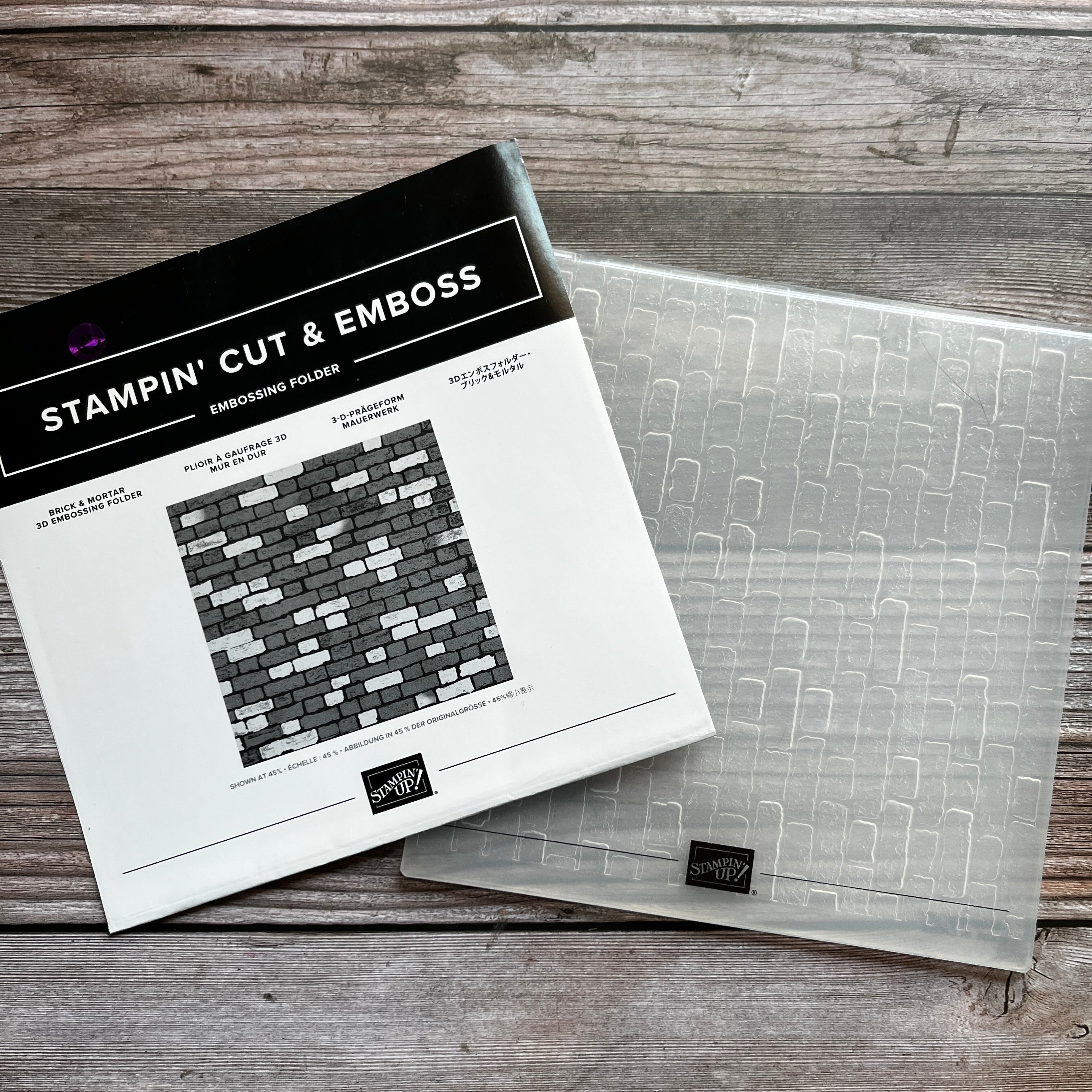 Brick and Mortar Embossing Folder