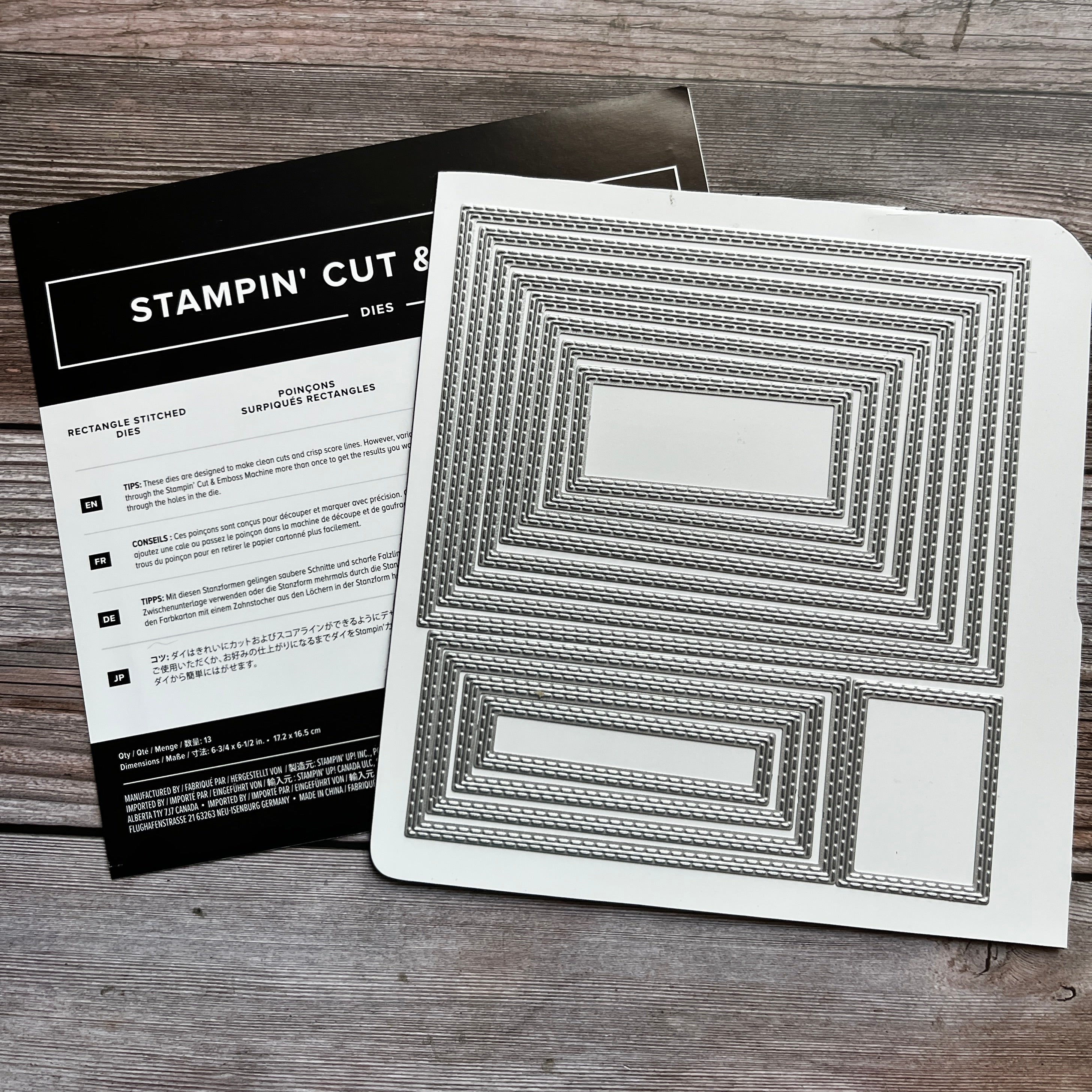 Rectangular Stitched  Dies
