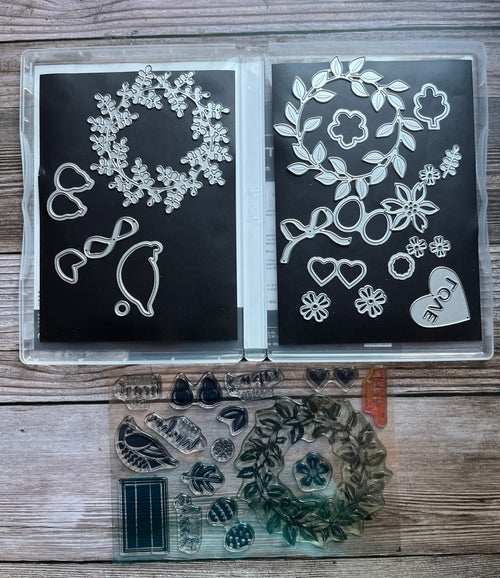 Arrange a Wreath Stamp Set and Dies