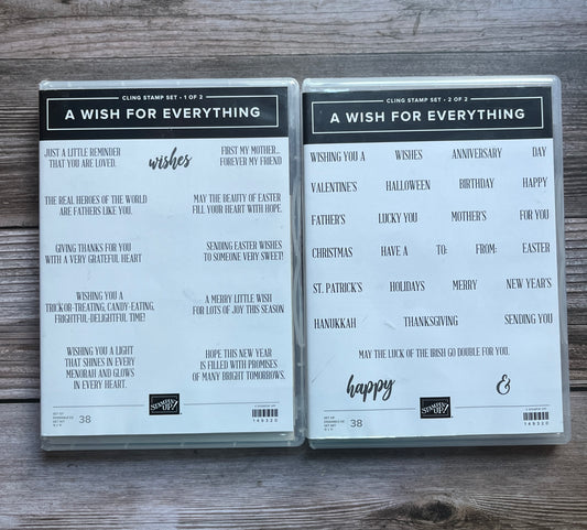 A Wish For Everything Stamp Set and Dies