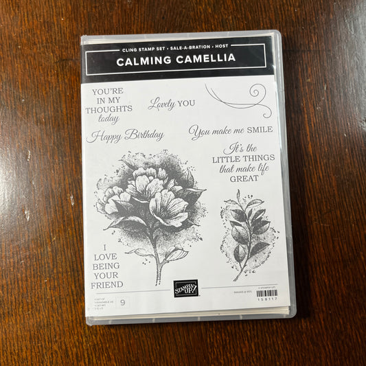 Calming Camellia Stamp Set
