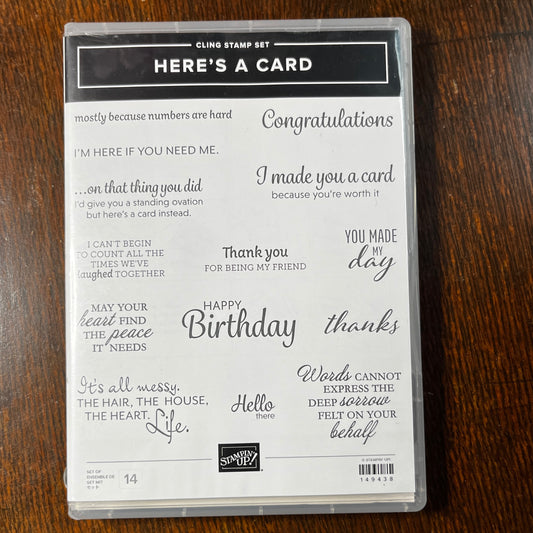 Here's a Card Stamp Set