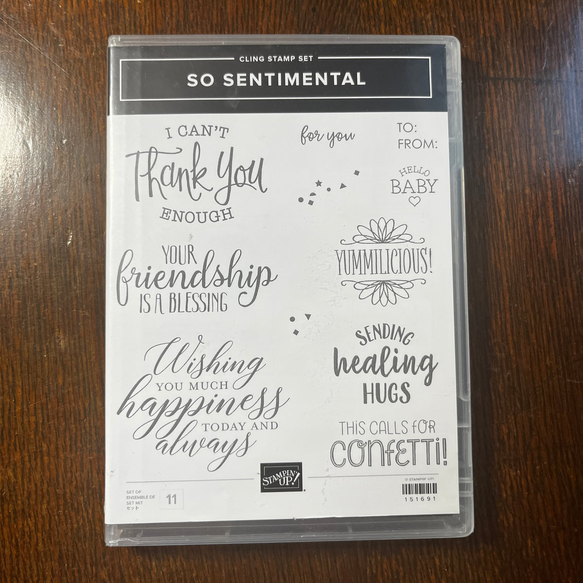 So Sentimental Stamp Set and Dies