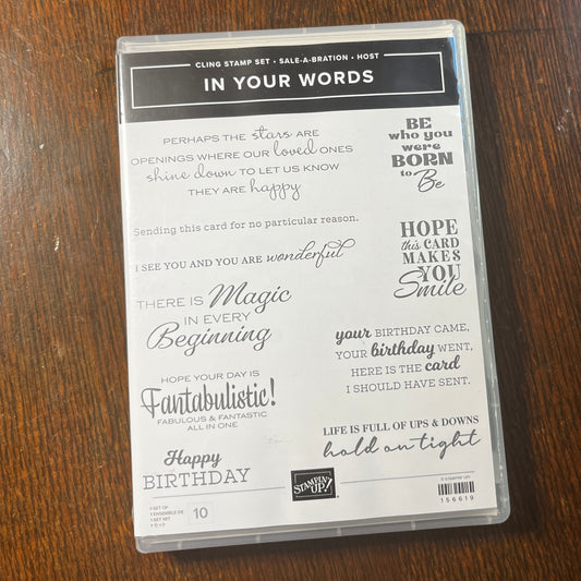 In Your Words Stamp Set (SAB)