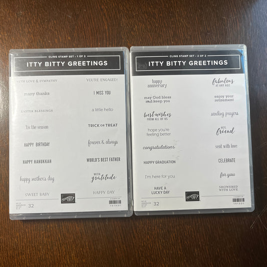 Itty Bitty Greetings Stamp Set