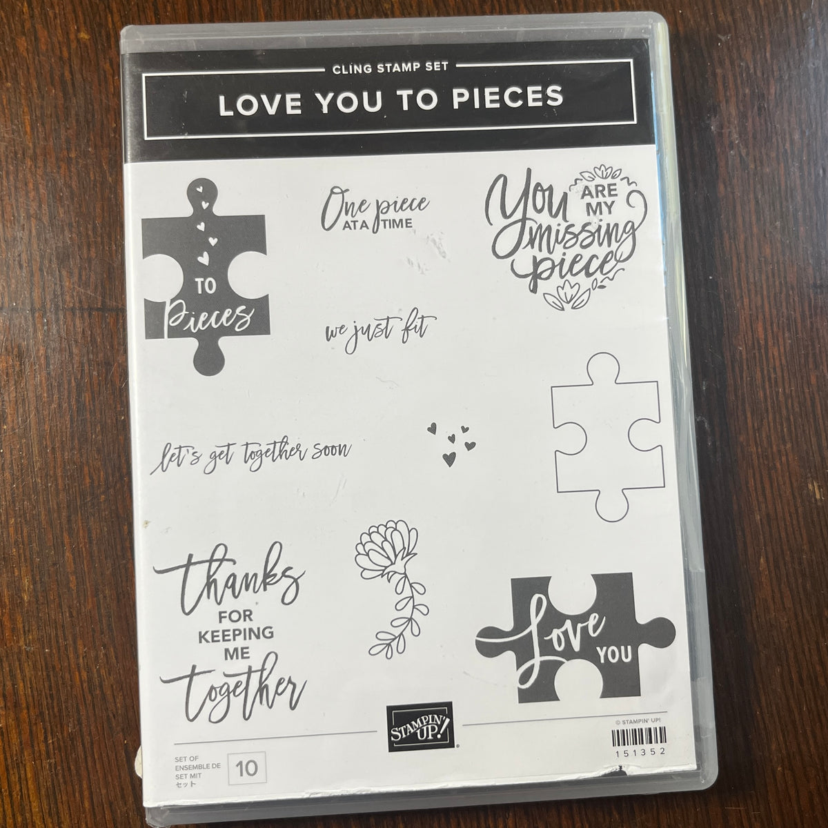 Love You to Pieces Stamp Set and Dies