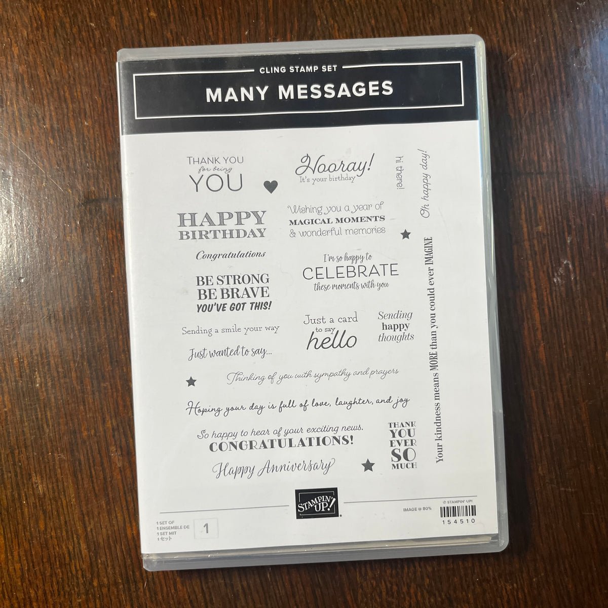 Many Messages Stamp Set and Dies
