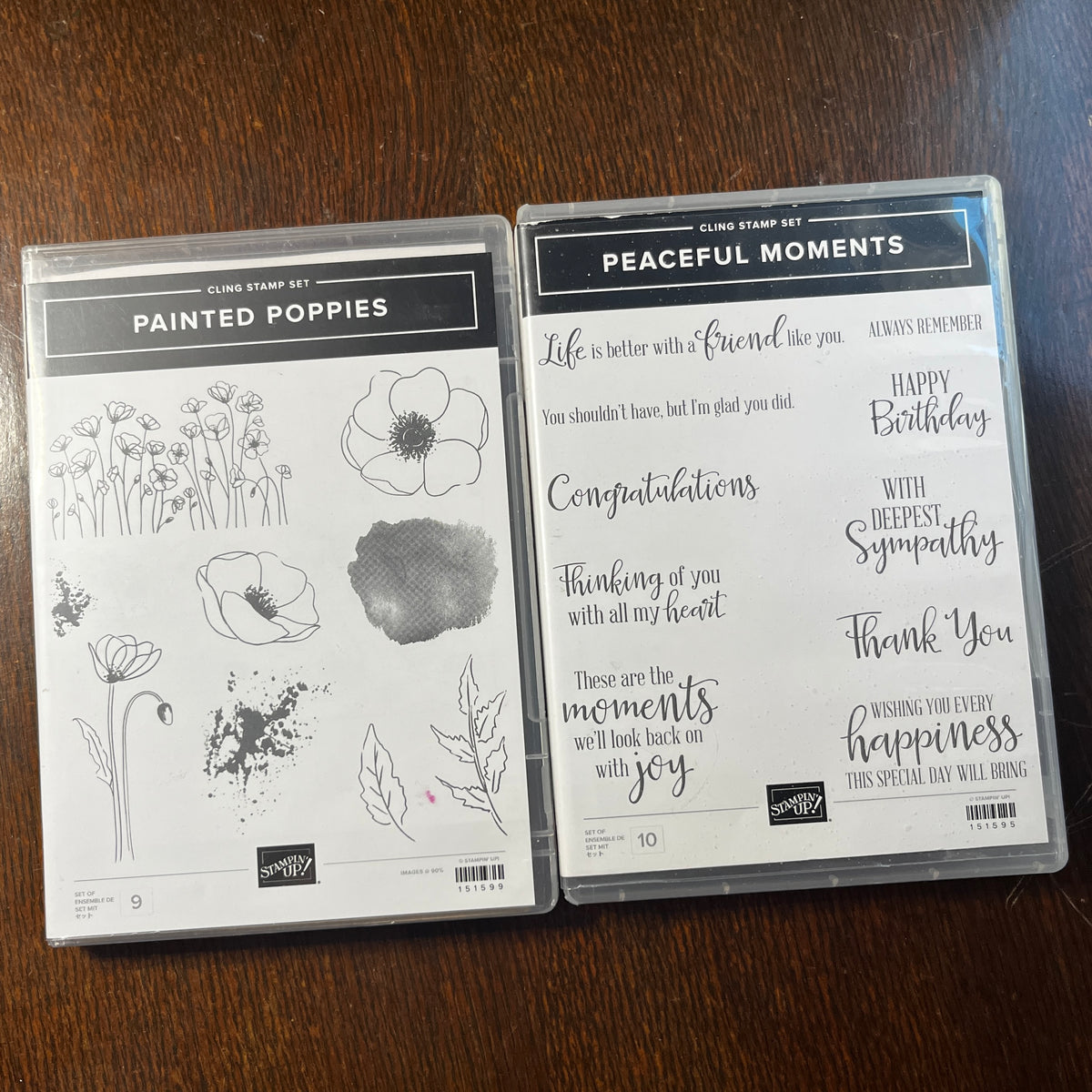 Painted Poppies & Peaceful Moments Stamp Sets and Dies